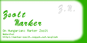 zsolt marker business card